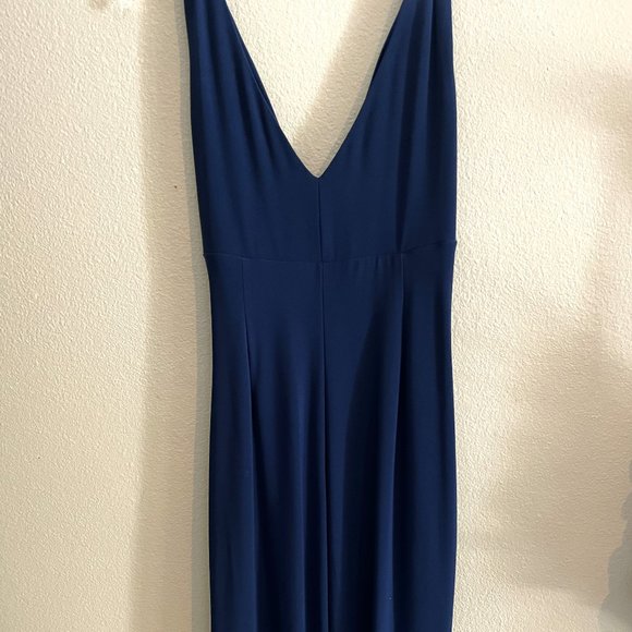 Ralph Lauren Blue Evening Dress with Rhinestone Accents *WORN ONCE!* - Picture 7 of 13